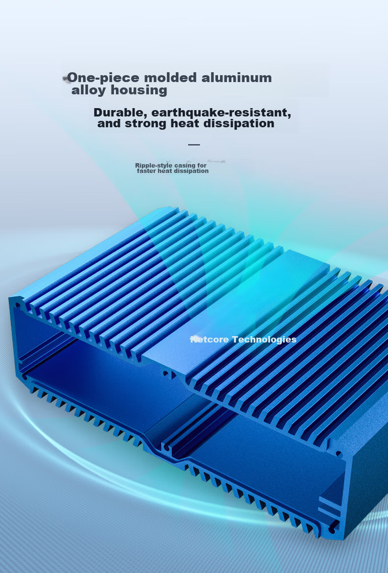 Netcore IS5 PRO Industrial-Grade Switch, 5-Port 100Mbps Ethernet Splitter, Security Monitoring Splitter, DIN Rail Mounting 2