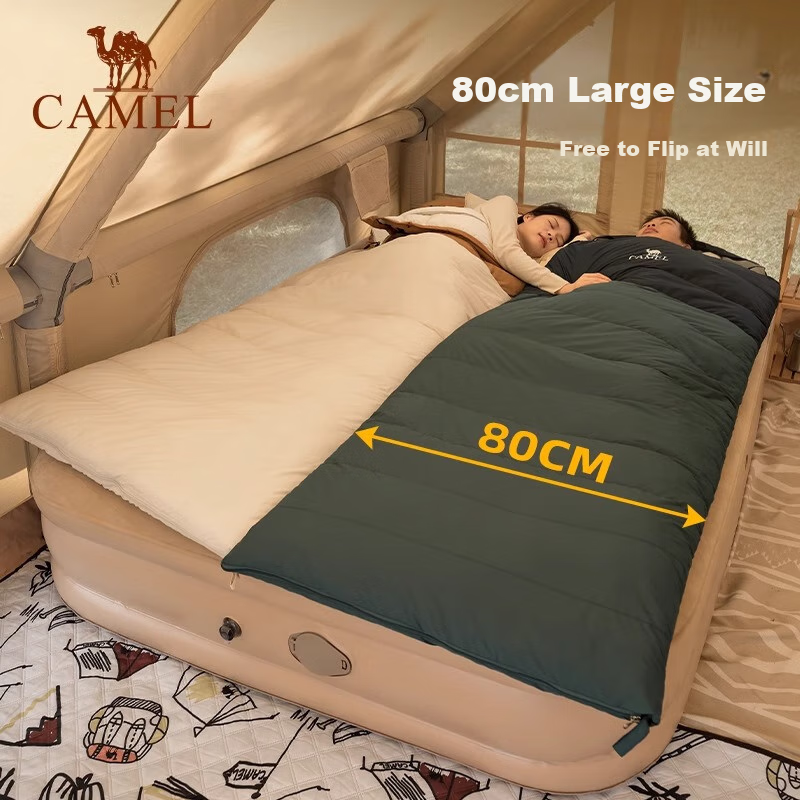 CAMEL Outdoor Sleeping Bag, Autumn And Winter Model, for Adults, Thickened And Warm in Winter, Cold-Resistant, Camping, Dirt-Proof, Indoor Cotton Sleeping Bag, 5102