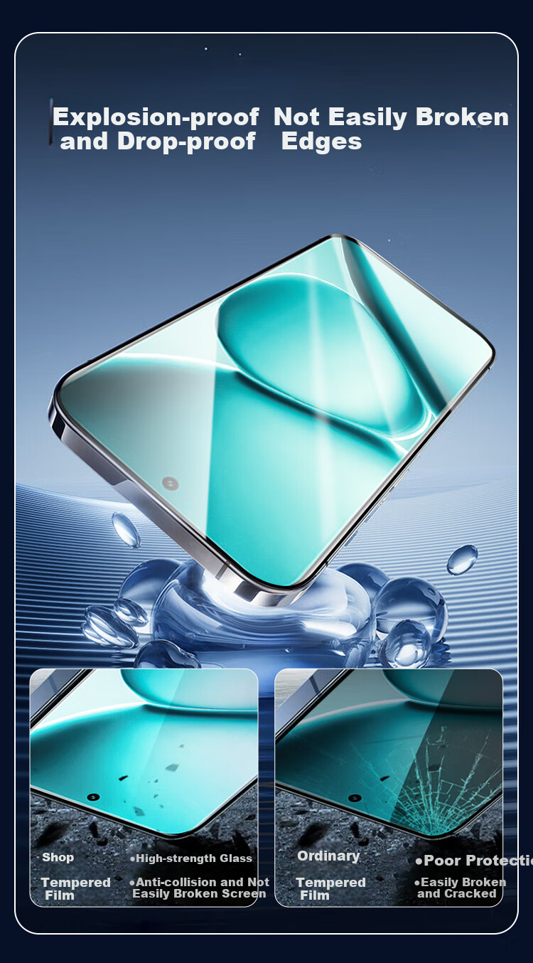 KOOLIFE Tempered Glass Screen Protector for Xiaomi Redmi Note15 Pro+, Ultra-Thin HD Curved Glass Protective Film for Xiaomi Redmi Note15 Pro+, Shatterproof Anti-Fingerprint Protective Film 4