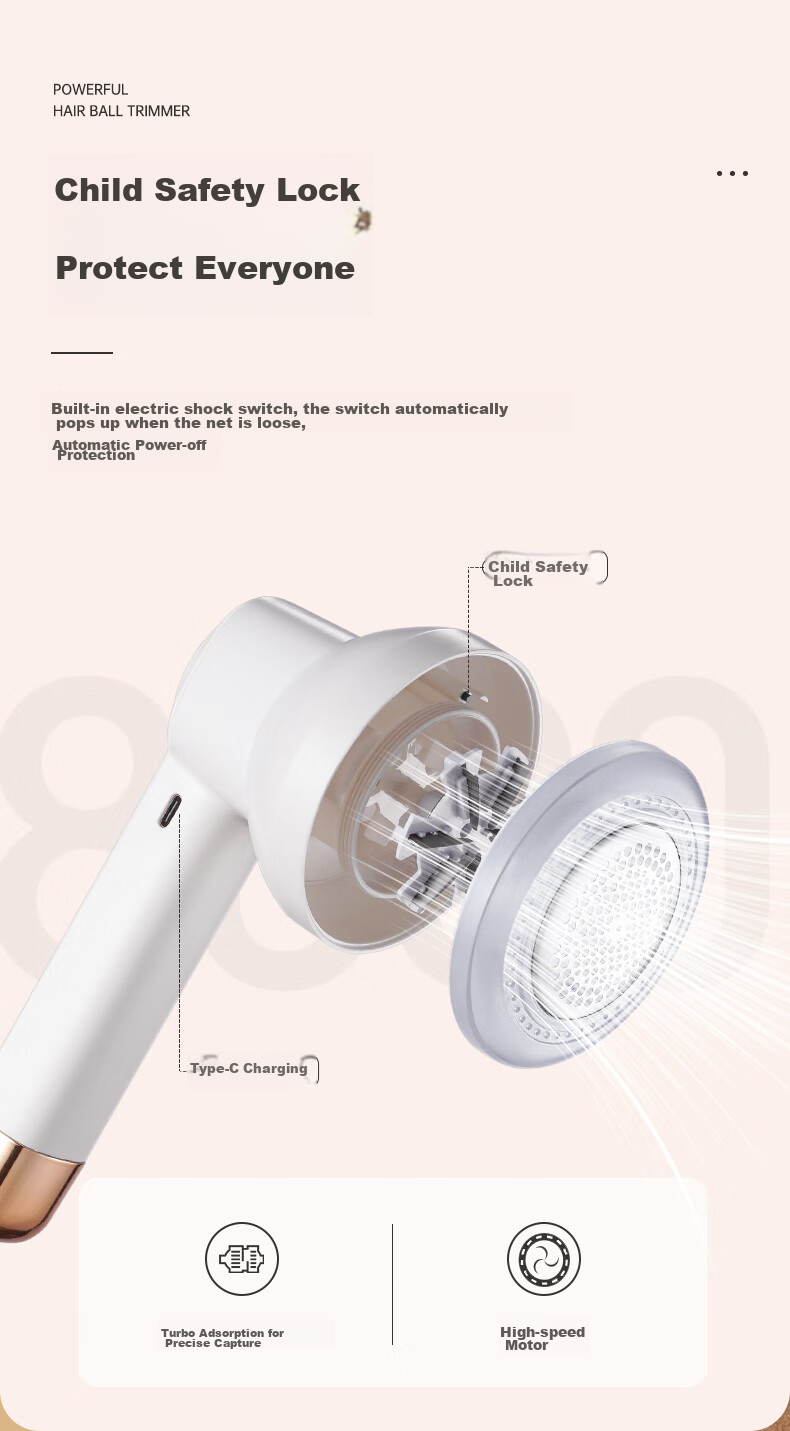 CHIGO Best-Selling 80,000+ Lint Roller, Sweater Shaver, Clothing Ball Remover, Hair Removal Tool, Shaver, Defuzzing Device, M108 Lint Removal Tool 13
