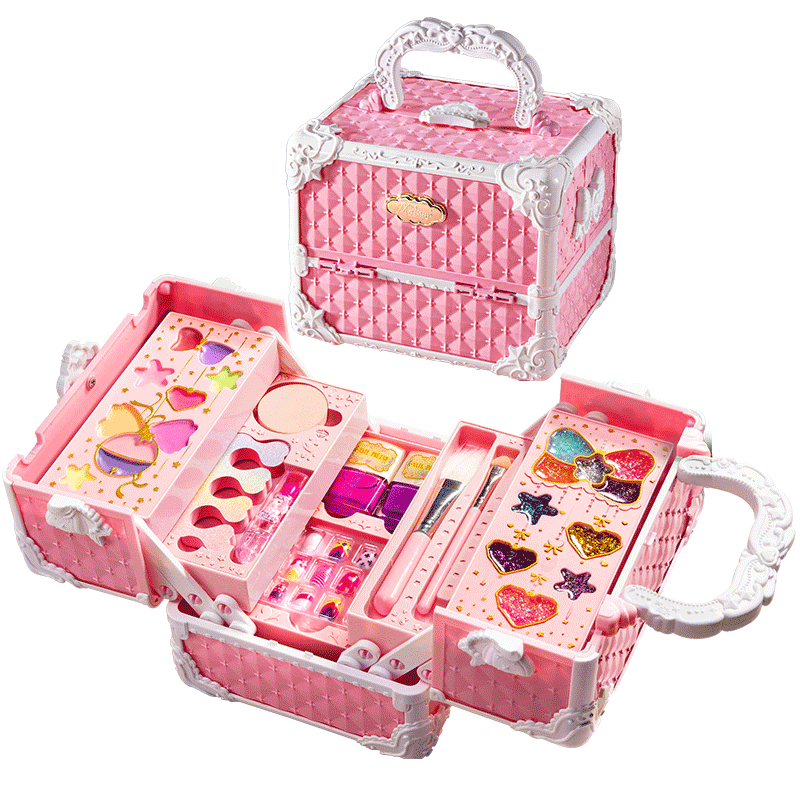 Kakabeier [Doll Gift Box], Children's Cosmetics, Pretend Play for 3-Year Girls, Washable Makeup, Birthday Gift