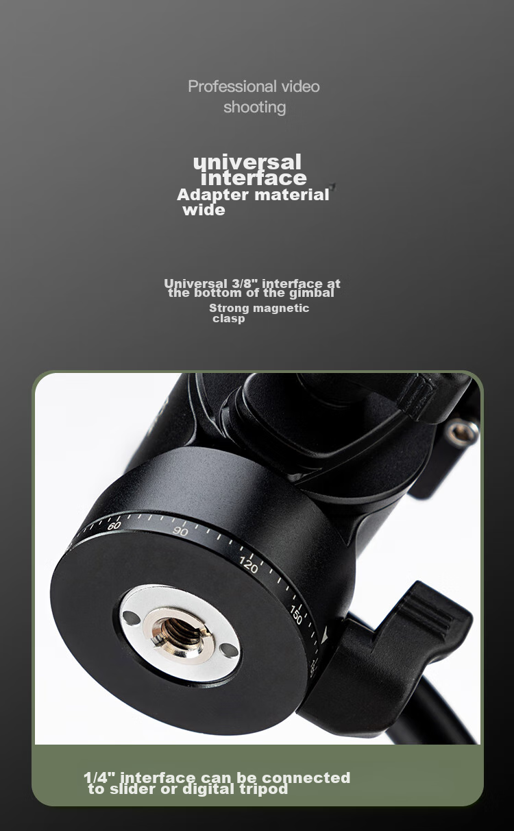 Fotopro MH-2L with Built-In Level Bowl Base, Akar Standard, Camera Mirrorless Video Shooting Hydraulic Damping Camera Gimbal, Black 9