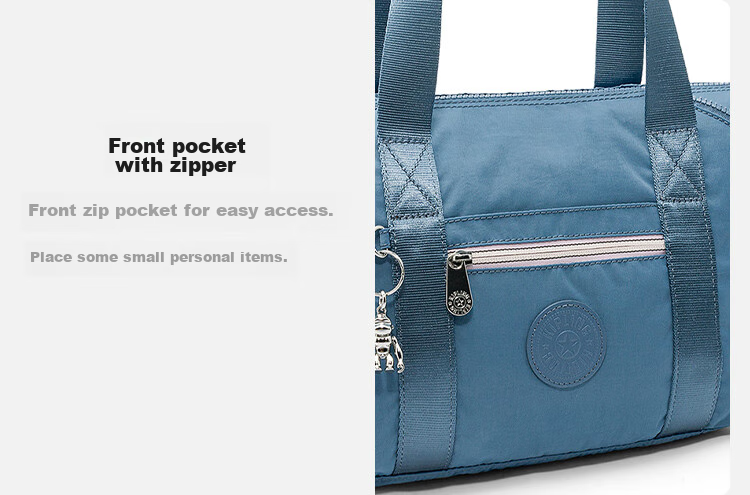 Kipling Commuter Large Capacity Crossbody Bag, Water-Resistant REY Luxury Selection ART MINI, Black Leather, Birthday Gift 10