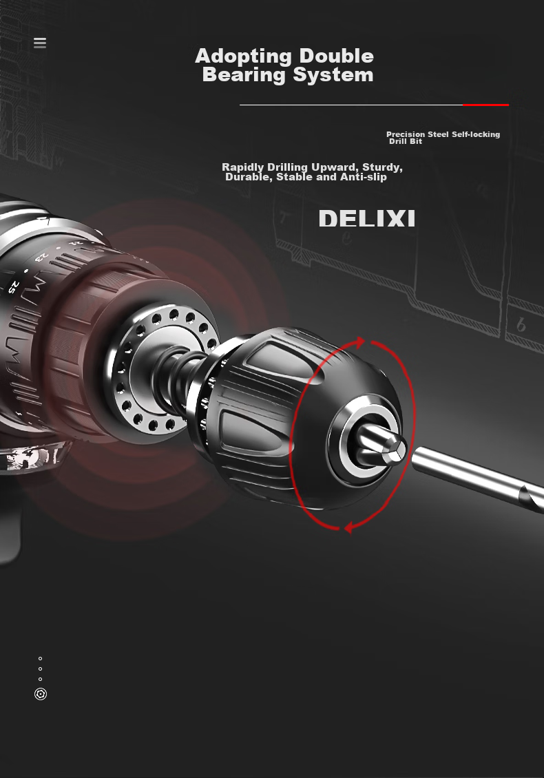 DeliXidianqi 21V Brushless Electric Drill, Rechargeable Lithium Impact Drill, Multifunctional Household Electric Drill, Household Electric Screwdriver, 4.0 11