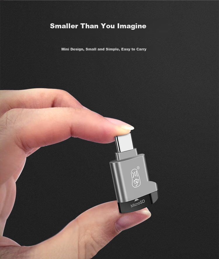 Chuanyu USB-C High-Speed TF Card Reader Type-C, DSLR Camera Storage Card, Dash Cam, Drone Computer, Apple 15 Phone Memory Card Mini Reader 10