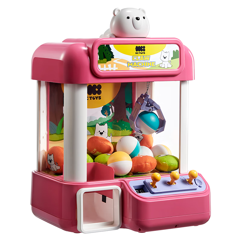 Babycare Fun Claw Machine for Children Aged 3-6, Plush Doll Grabber Toy, Gashapon Machine, Birthday Gift for Boys And Girls