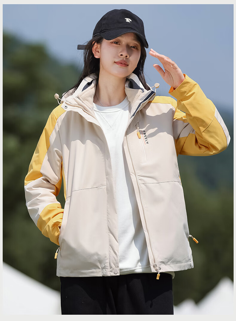 EASTERN CAMEL Couples 3-in-1 Waterproof Outdoor Sports Mountaineering Camping Cycling Jacket Windbreaker 22