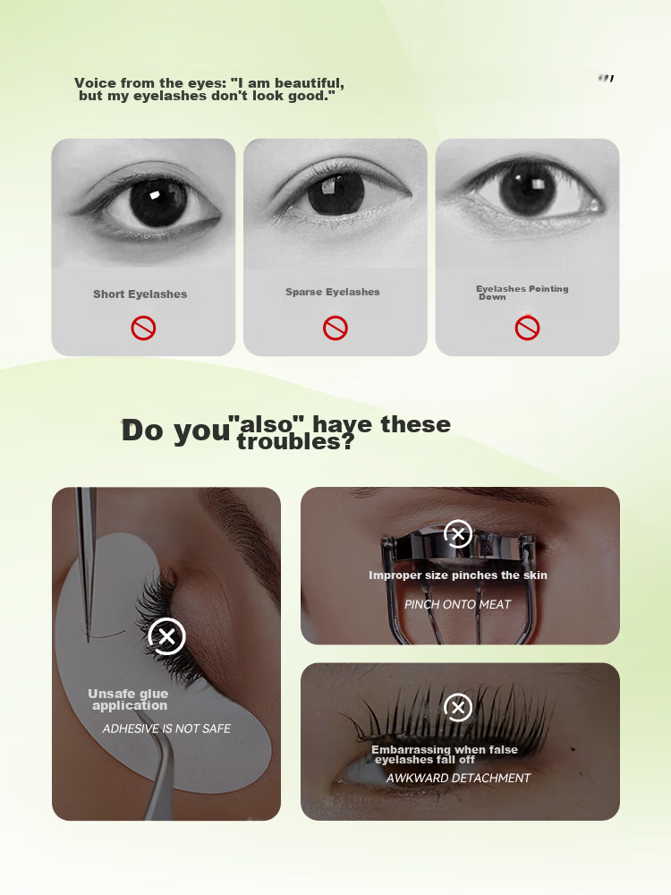 Beiyin Japanese Imported Portable Eyelash Curler, Long-Lasting Curl, No Eyelid Pinching (Fu Rui Bai) Online Exclusive 2