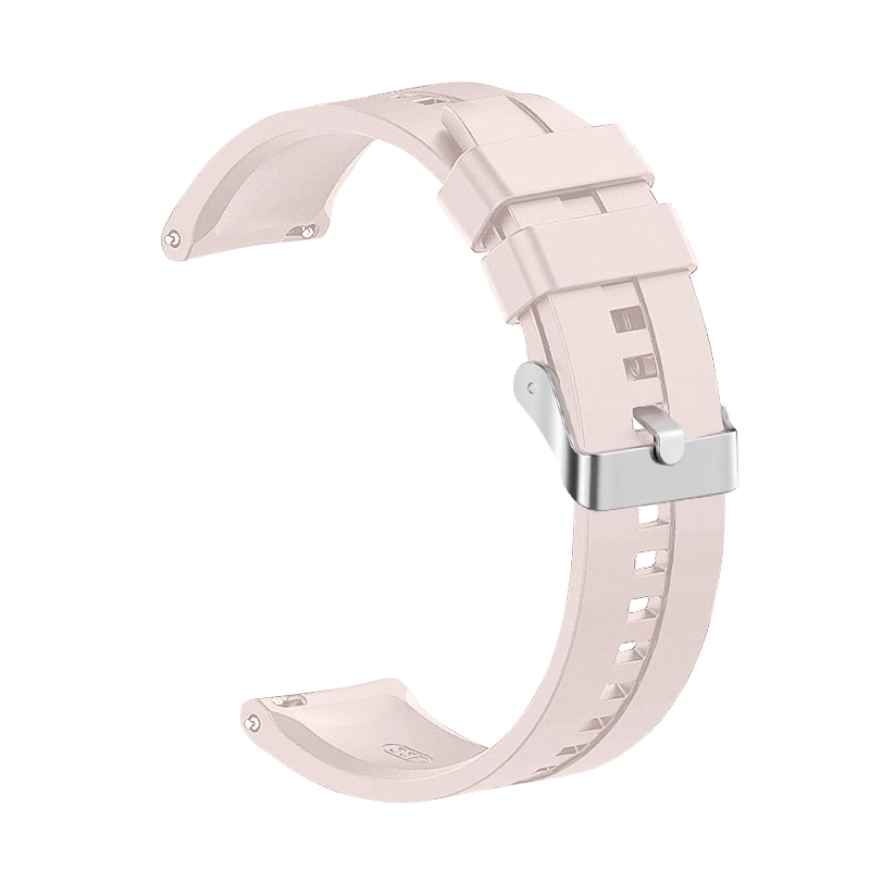 MSSM Suitable for Huawei Watch Straps Watch5/4/GT5/4/3/3pro/gt Cyber Skin-Friendly Silicone Sports Wristband [Pink Sand] 42/43 Dial-20mm