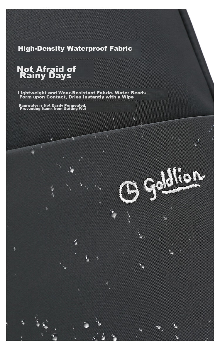 Goldlion Backpack, Outdoor Travel Bag for Men, Double Zipper Large Capacity Laptop Bag And Schoolbag, Birthday Gift 10