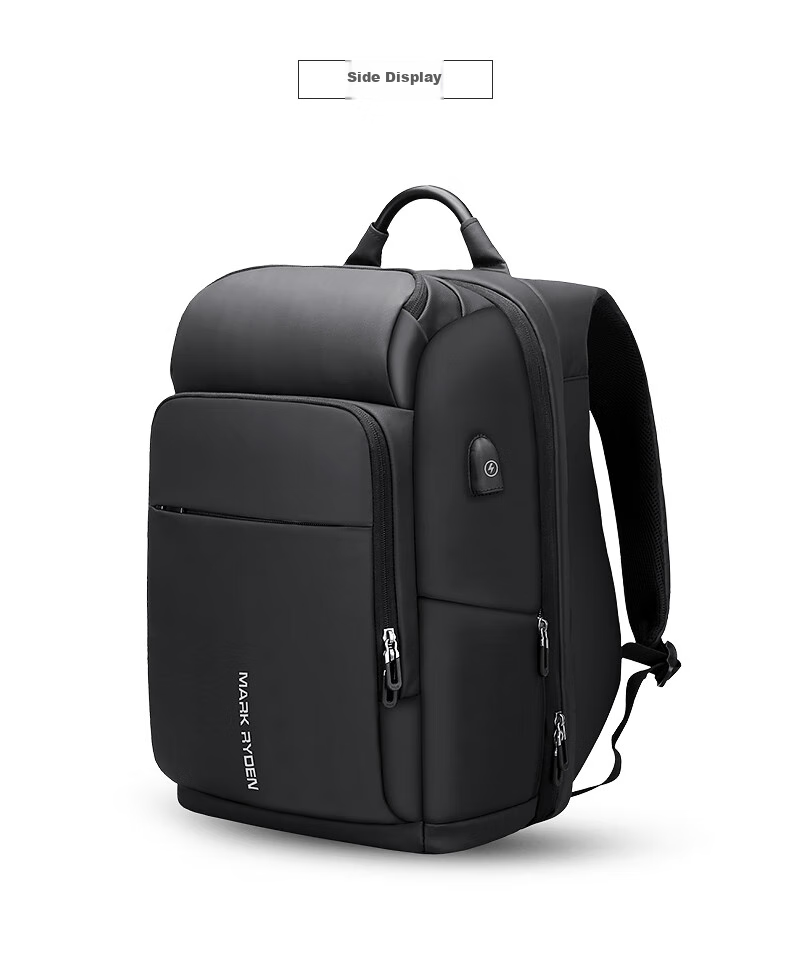 MARK RYDEN Large Capacity Backpack for Men, Laptop Bag, Business Travel Bag, MR7080 Cool Black Enlarged Versio 20