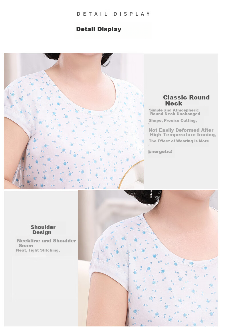 Hengyuanxiang Middle-Aged And Elderly Pure Cotton Camisole Tank Top for Women, Wide Shoulder Sleeveless Undershirt, Loose-Fitting Undershirt Suitable for Mothers to Wear Outside, Autumn Seaso 12