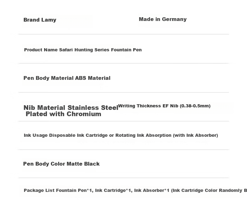 LAMY Safari Yellow EF Nib Fountain Pen German Imported Student Office Gift Graduation Corporate Purchase 1