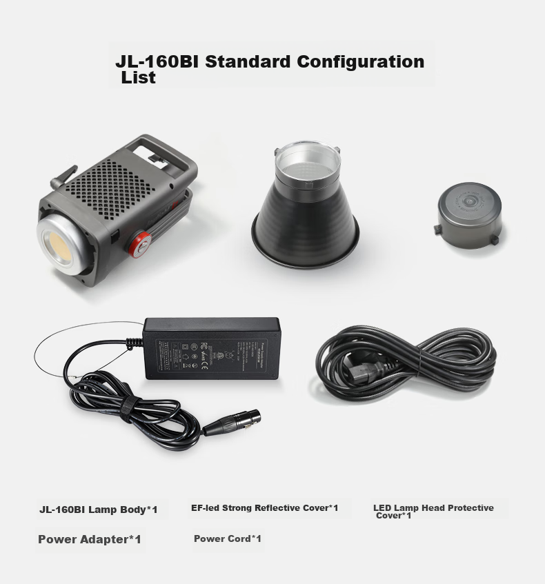 JINBEI EF150 Upgraded JL160BI Live Streaming Video Fill Light, for Streamers, Green Screen, Studio Photography LED Constant Light, Hair Lighting, Atmosphere Lighting, Studio Portrait Deep Shadow Soft Light 2