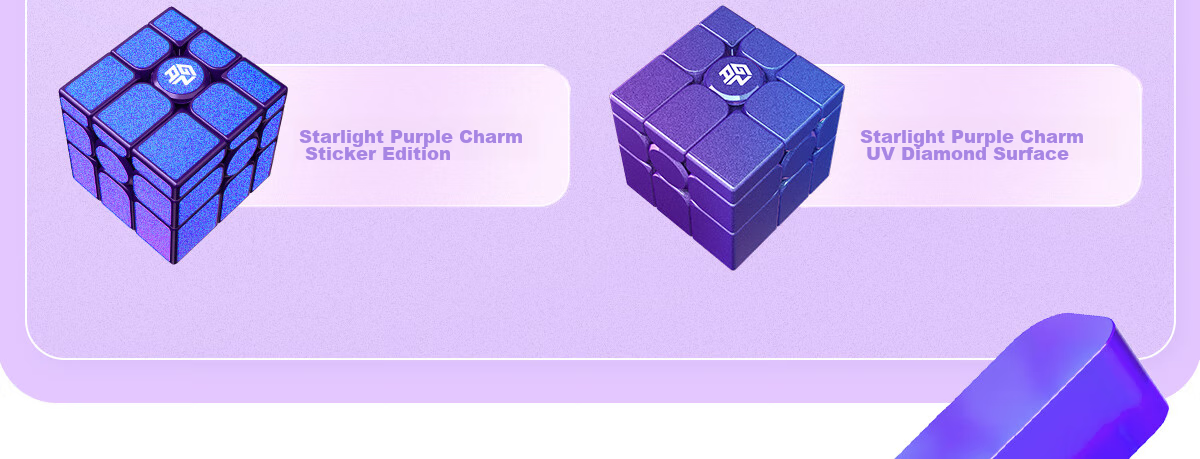 GAN Magic Cube Mirror Magnetic Children's Educational Toy, Shaped And Variable, Office Stress Relief, Holiday Gift, Purple UV Versio 23