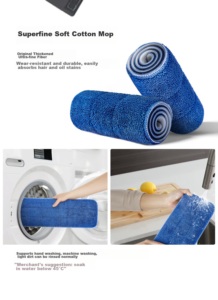 TYROLER Ultra-Fine Fiber Mop, 46cm Large Panel 9