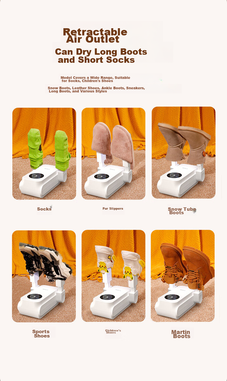 CHIGO Shoe Dryer, Warm Shoe Device, Timer with UV Light for Sterilization And Deodorization, Shoe Drying Machine, Shoe Baking Ove 8