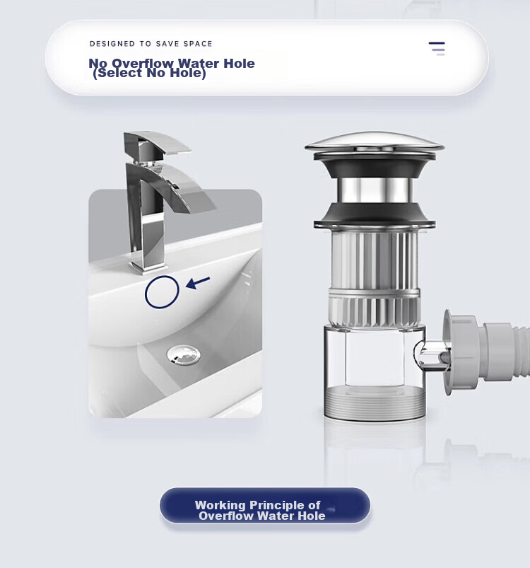 DU PONT Sink Drain Pipe Set, Bathroom Washbasin Drain, Washbasin Drainage System, Sink Drain Pipe D-PJ021 14