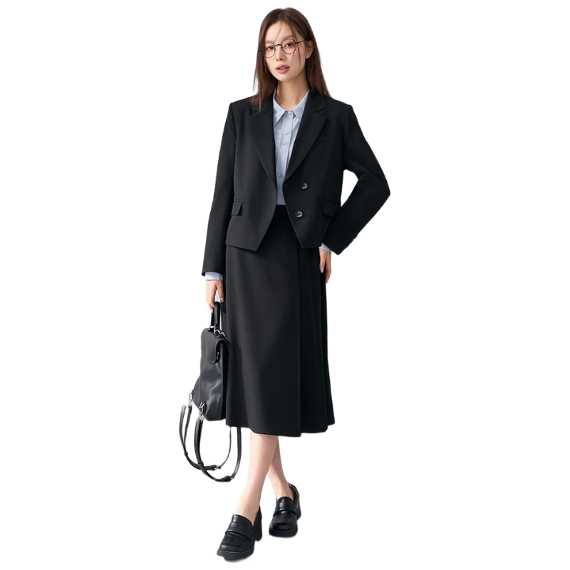 Miss Bird Women's Interview Blazer Professional Work Suit Teacher Commuter Lightweight Small Size Office Outfit