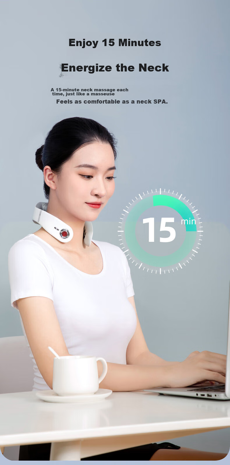 Manyue Cervical Massager, Shoulder And Neck Massage Device, Neck Massager with Smart APP 6D, Birthday Gift 13