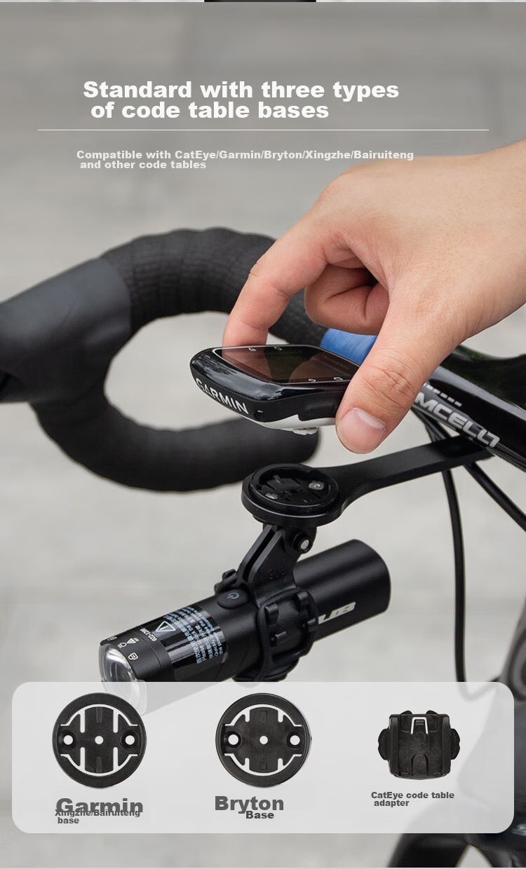 GUB 653 Code Table Rack, Aluminum Alloy Road Bicycle Integrated Handlebar Bracket, Sports Camera And Bike Light Extension Mount 6