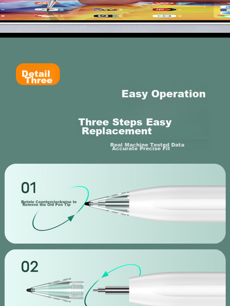 Aolang [3-Pack] Compatible with Huawei M&Pencil Stylus Tip, Matepad Tablet 2/3rd Generation/Third Generation Star Flash Touch Pen, Needle Tube Replacement Stylus Tip 7