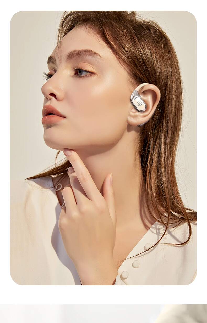 Jingji Bluetooth Earphones, Over-Ear Style, Stylish Wireless Sweat-Resistant Sports Headphones, Long Battery Life, Open-Back HIFI Sound Quality, Compatible with Apple, Huawei, And Android Devices 5