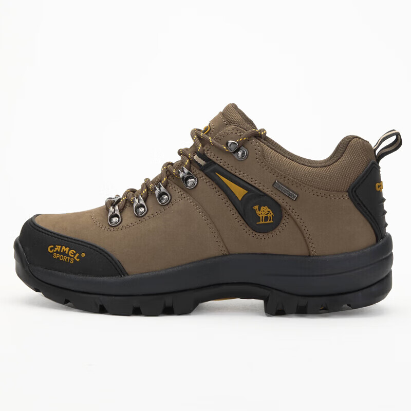 CAMEL Outdoor Hiking Shoes for Men, Durable Trekking Shoes, Cowhide Outdoor Footwear A63202a6015 Brown Size 43
