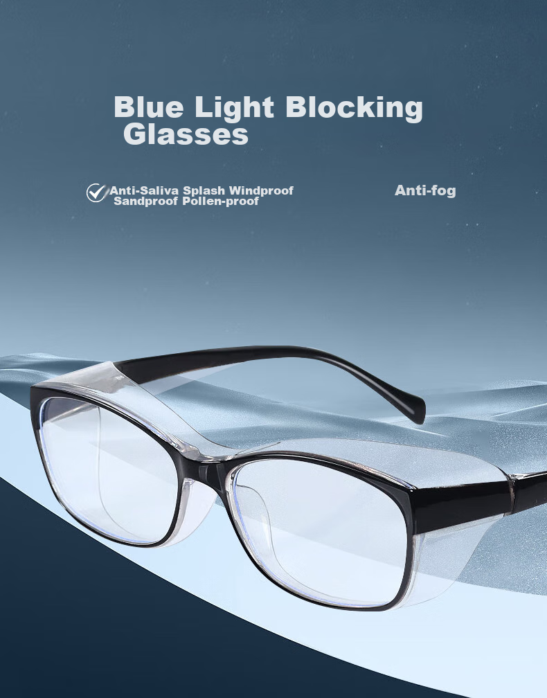 FESETE Goggles, Cycling Glasses, Anti-Fog, Anti-Splash, Windproof, Sandproof, Dustproof Glasses, Anti-Pollen Protective Eyewear for School Opening 1