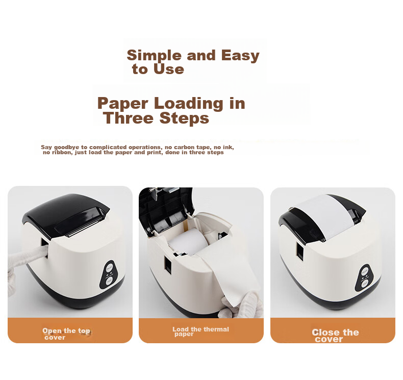 Gprinter GP-2270T Thermal Label Printer, Computer Version, Prints Small Labels And 58mm Receipts, Suitable for Clothing, Bubble Tea Shops, Supermarkets, Retail Etc. Industries 9