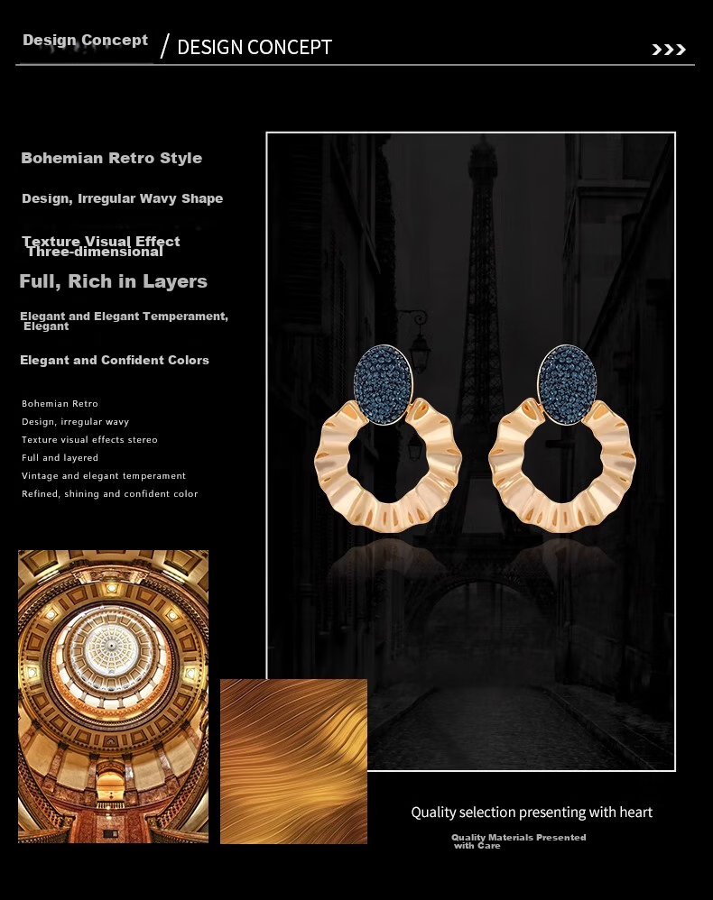Eternelle French Eternal Bohemian Retro Earrings, 2026 New Niche Design Elegant Ear Studs 2