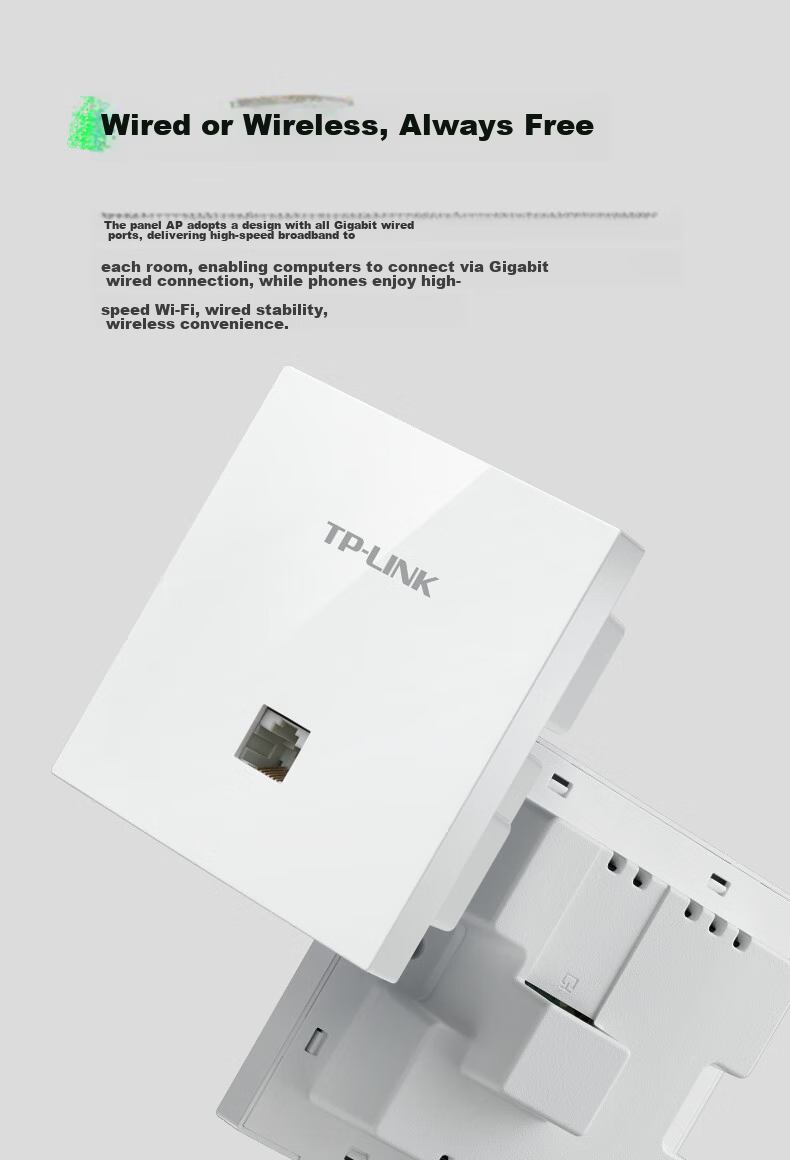 TP-LINK [Slim Design] AX3000 Dual-Band Gigabit Panel AP Whole-House WiFi 6 Wireless Mesh Networking, PoE Power Supply, AC Management TL-XAP3002GI PoE Milan Gold 10