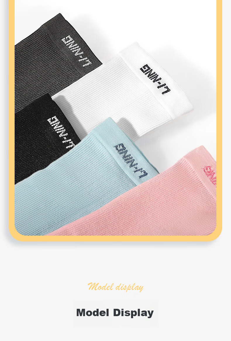 Li-Ning Ice Sleeves for Men And Women, Sun Protection Arm Sleeves, Ice Silk Arm Covers, UV Protection, Running Sports Sleeves, Cycling Arm Guards, Cool-Feeling White 15