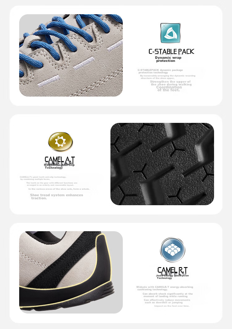 CAMEL [Yuebu] Outdoor Casual Shoes for Men And Women, Non-Slip Shock-Absorbing Sports Running Shoes F24C162601 13