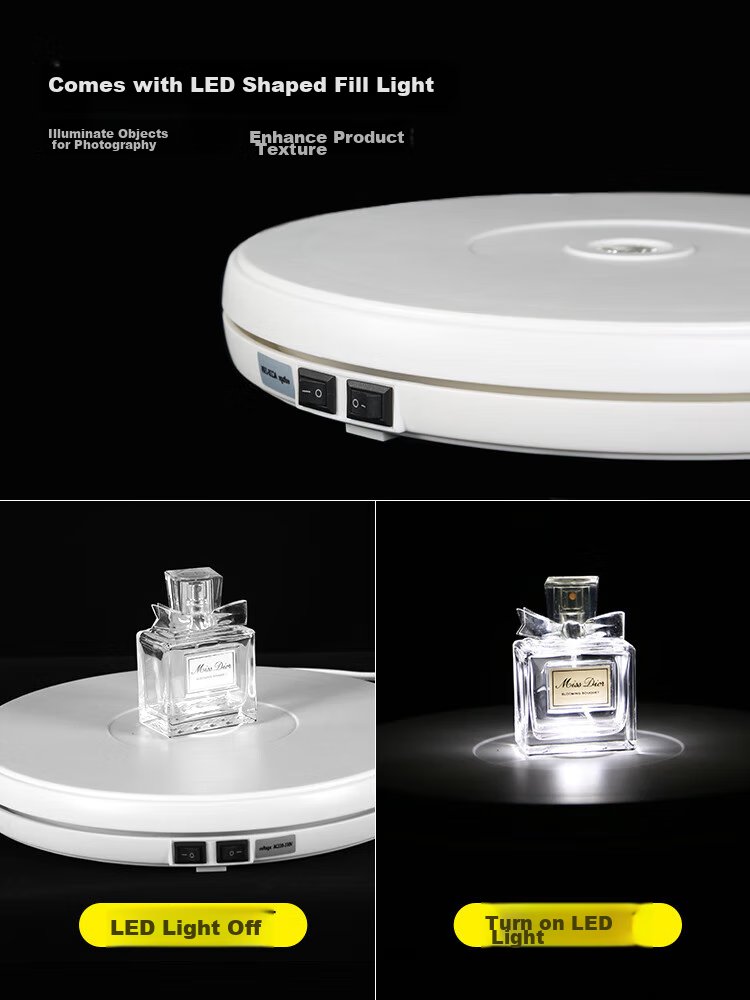 Beiyang 60cm Electric Turntable Panoramic Live Streaming Video Shooting, 360-Degree Automatic Rotation Photography Display Stand, Jewelry Video Product Shooting Still Life Table 5