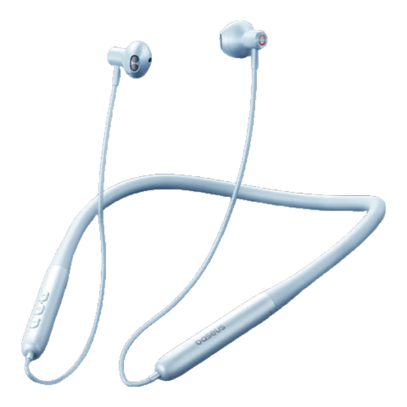 BASEUS P1 Neckband Bluetooth Earphones, Long Battery Life, Gaming And Music Headphones for Running, Wireless Noise-Cancelling Earphones Compatible with Apple, Huawei, Vivo Phones, Gift Idea