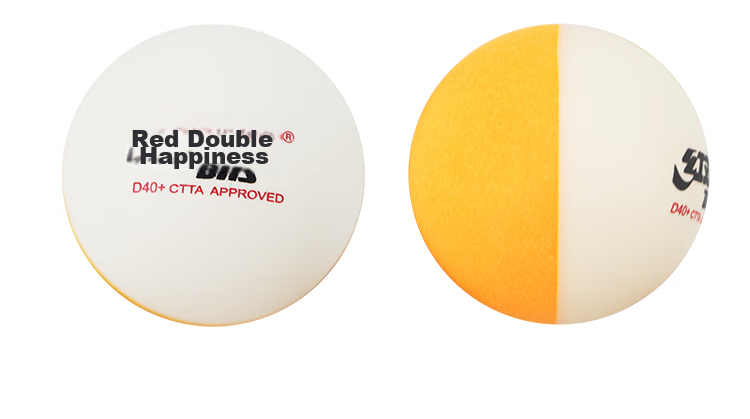 DHS Two-Color Dazzling Performance Training Competition Table Tennis Balls, Two-Box Set, 20 Pieces 6