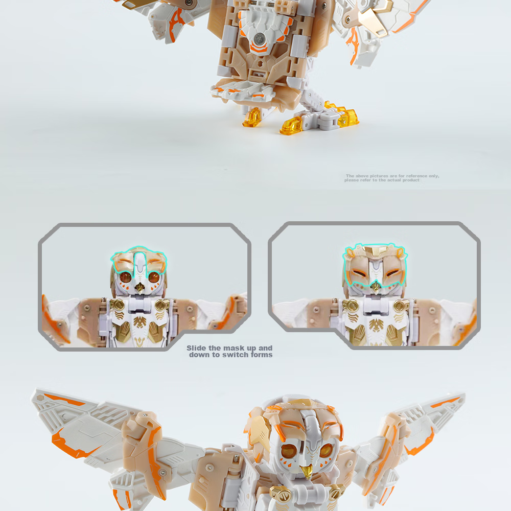 52TOYS Mengshou Xia White Noise Owl Transforming Toy Trendy National Creation Mecha for Boys over 14 Years Old Gift for Boyfriend 6