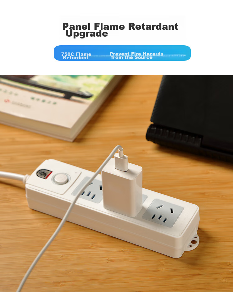 Zidantou New National Standard Safe Power Strip/power Bar/power Extension Cord, 3 Outlets with Master Switch, Total Length 1.8 Meters, TS-103c 7
