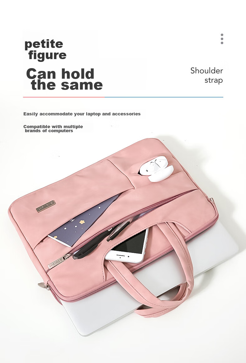 DiYigongfang Laptop Bag, 12-Inch Handheld Computer Bag for Women, Shockproof Business Travel Commute, Suitable for Lenovo Huawei Apple Macbook 12/air 11.6 ASUS HP Laptop Bag 2