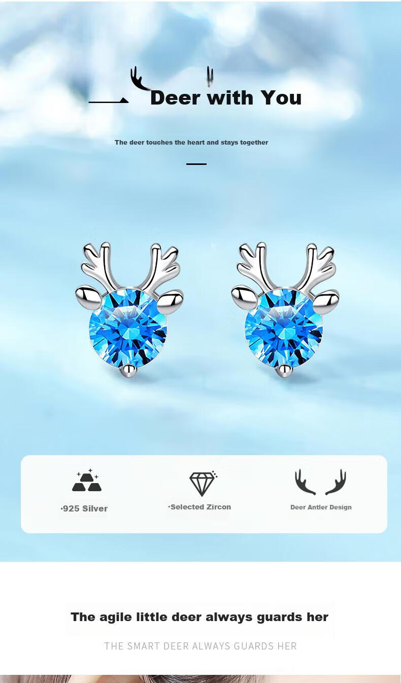 MANHE S999 Sterling Silver Stud Earrings for Women, Peace Lock Earrings, New 2026 Style Birthday Gift for Women And Friends 1