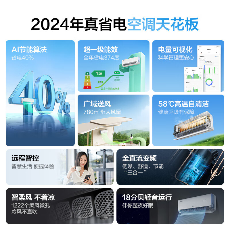 TCL空调1.5匹 真省电Pro 空调挂机 超一级能效省电40% 变频冷暖 卧室挂机KFR-35GW/RT2Ea+B1以旧换新