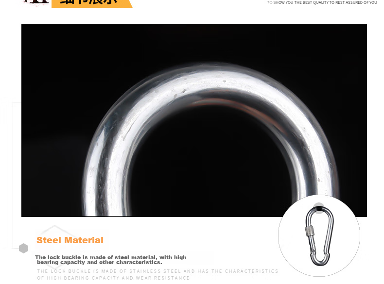 Golmud Safety Hook Carabiner, Main Lock for Dog Leash And Key, GM901 Spring Clip 7cm * 2 Pieces 7