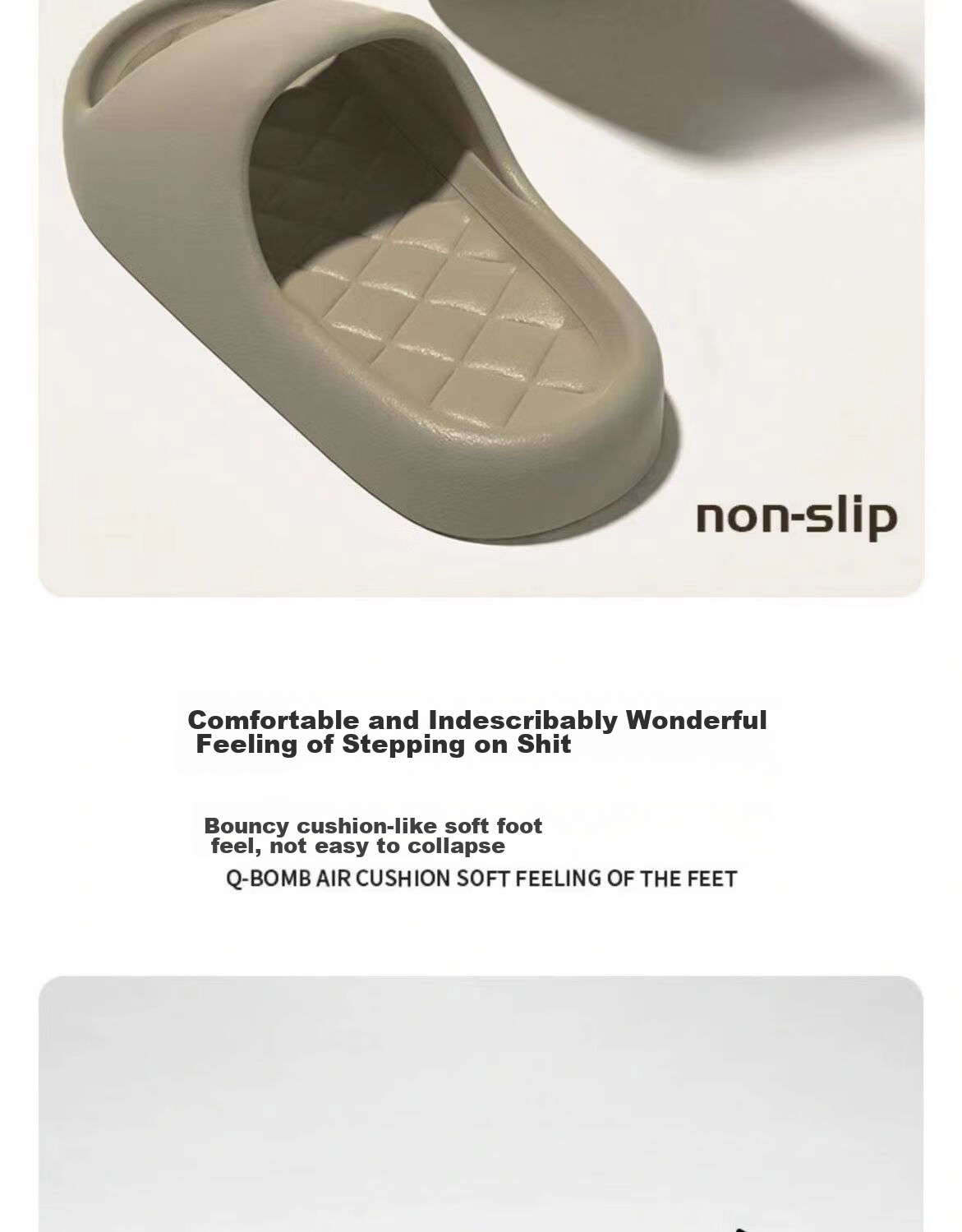 IQGD Slippers for Men And Women, Casual Simple Home Outdoor Indoor Bathroom Shower Sandals, Brown, Size 42-43 9