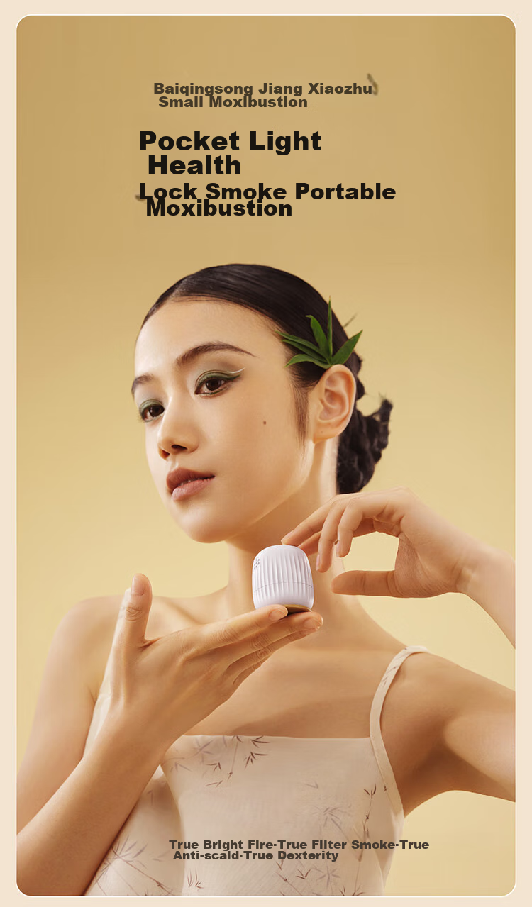 Breo Small Moxibustion Box Dual-Machine Version Reusable Moxibustion Tube Small Tube Moxibustion Portable Moxibustion Pot Home-Use Portable Moxibustion Device Birthday Gift for Parents, Mothers, Boyfriends, Girlfriends 2