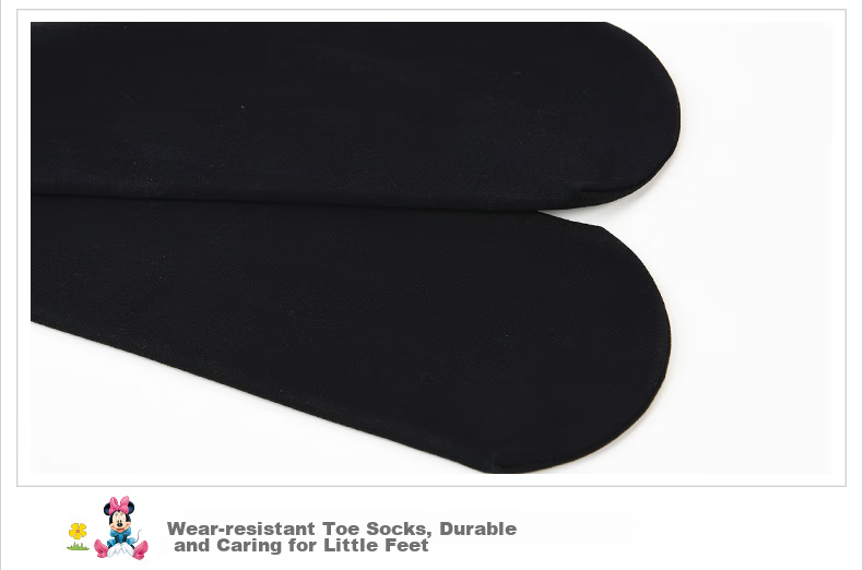 Disney Children's Tights, Girls' Leggings, Dance Socks, 2-Pack, Velvet, SM31115, Black, Size M 11