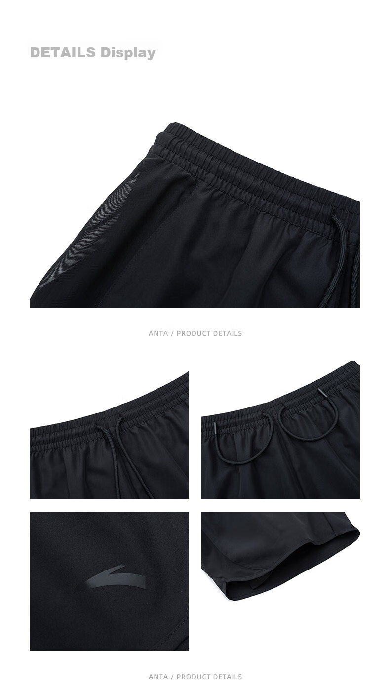 Anta Quick-Dry Sports Set | Women's Summer New Breathable Short Sleeve and Shorts Badminton Two-Piece Set with Anti-Exposure Design 63