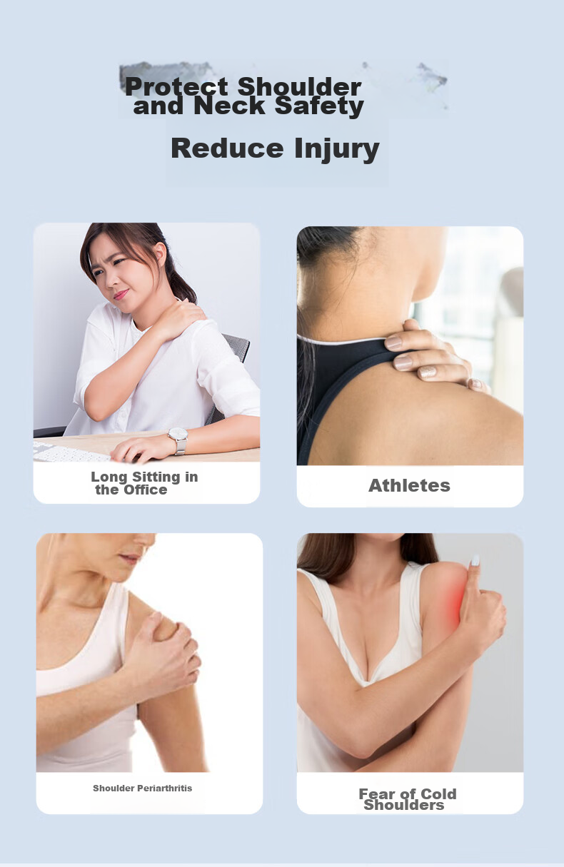 AiHuJia Shoulder Warmer, Self-Heating Sleep Aid, Warm Summer Shoulder And Neck Support, Postpartum Shawl, Cold Prevention, Heat Therapy 5