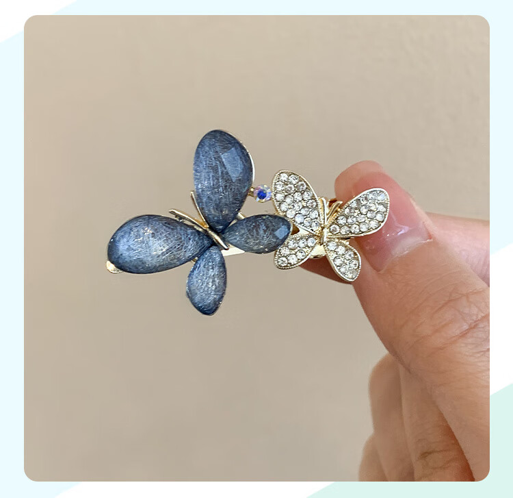CHIMERA Sweet Age-Reducing Butterfly Hair Clip, Forehead Bangs Clip, Duck-Bill Clip, Hair Accessory, Women's Birthday Gift 4