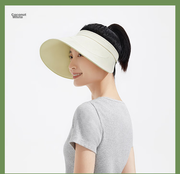 Beneunder Sun Hat for Women, UV Protection Cap, Black Gel Visor Hat, Portable Summer Roll-Up Storage Hat, Gray 27